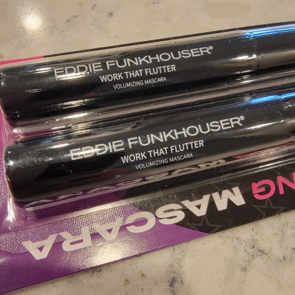 Eddie Funkhouser Work That Flutter Two Pack Volumizing Mascara Waterproof NEW! - Picture 8 of 11